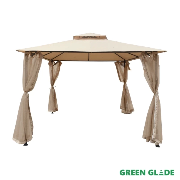 Шатер-беседка Green Glade 72403 3х3х2,65 м полиэстер